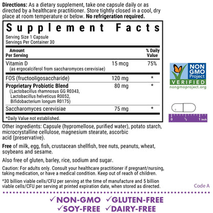 BlueBonnet Nutrition Pre Pro Post Probiotic 30 Billion CFU^ Shelf Stable – for Women & Men Digestion, Gut, Mood, Immune* - Free of Dairy, Gluten & Soy - Non-GMO - 30 Vegetable Capsules, 30 Servings BlueBonnetBuy Supplements Australia