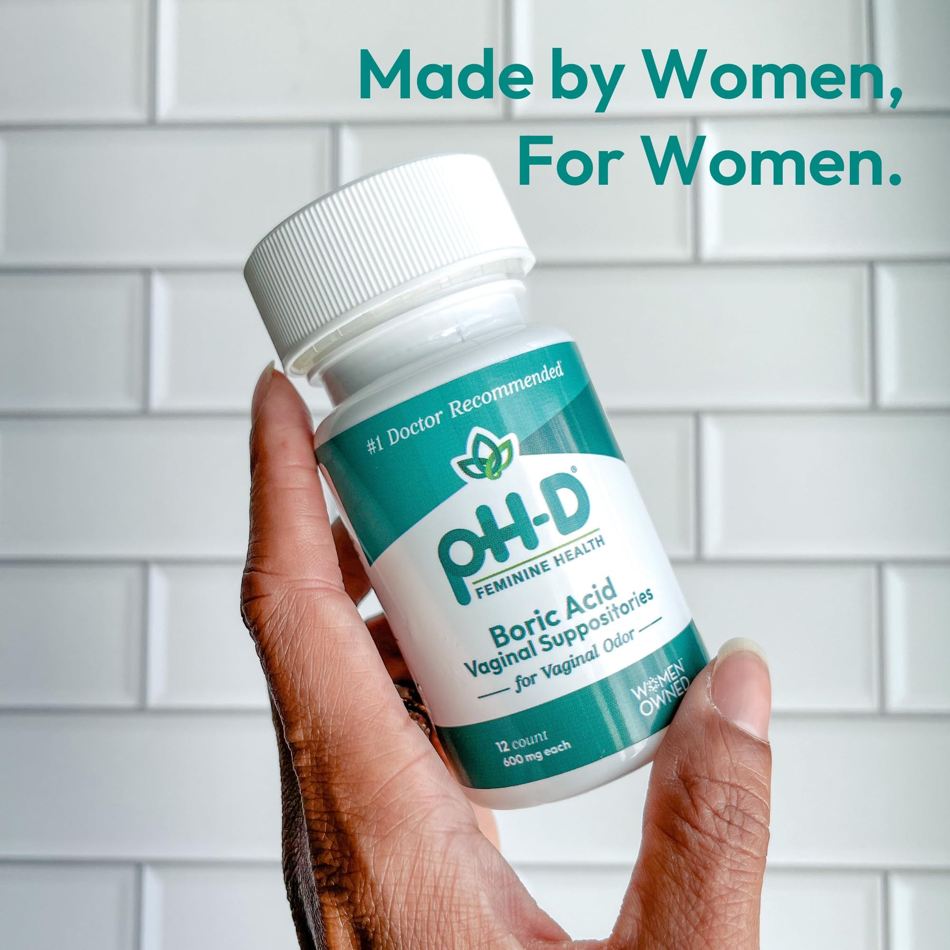 pH-D Feminine Health - 600 mg Boric Acid Suppositories - Woman Owned - for Vaginal Odor Use - 36 Count pH-D Feminine Health SupportBuy Supplements Australia