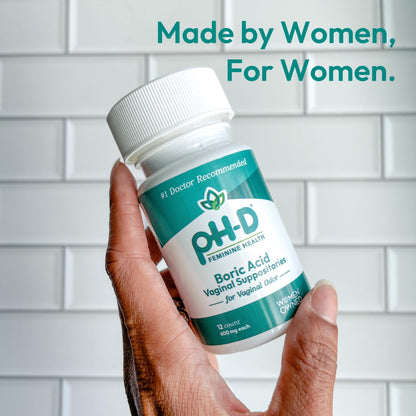 pH-D Feminine Health - 600 mg Boric Acid Suppositories - Woman Owned - for Vaginal Odor Use - 36 Count pH-D Feminine Health SupportBuy Supplements Australia