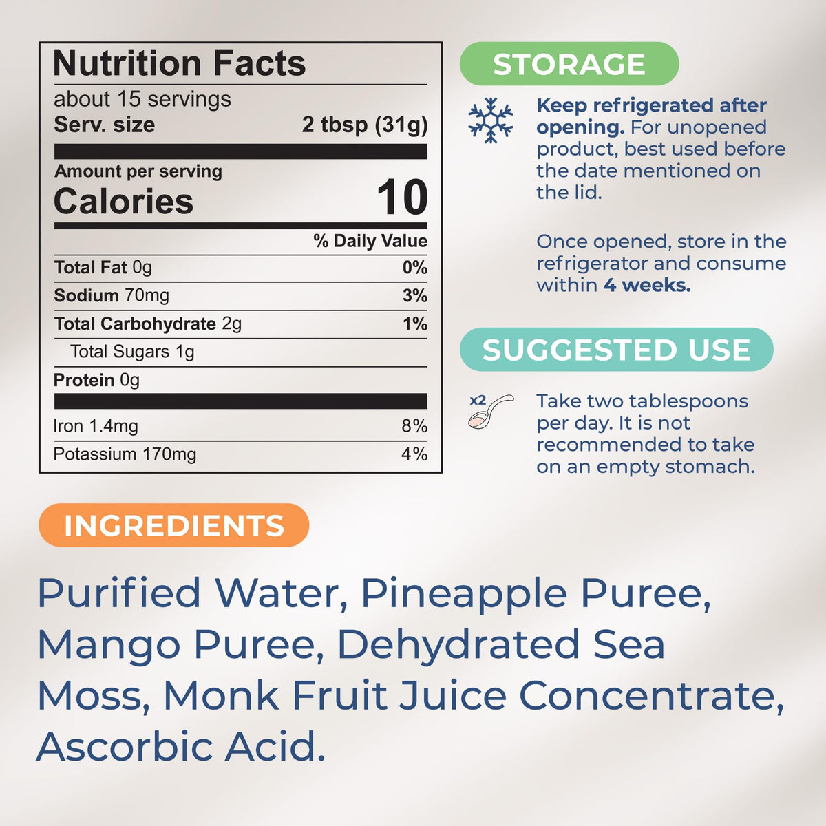 TrueSeaMoss Wildcrafted Irish Sea Moss Gel –7 Flavors- Nutritious Organic Raw TrueSeaMossBuy Supplements Australia