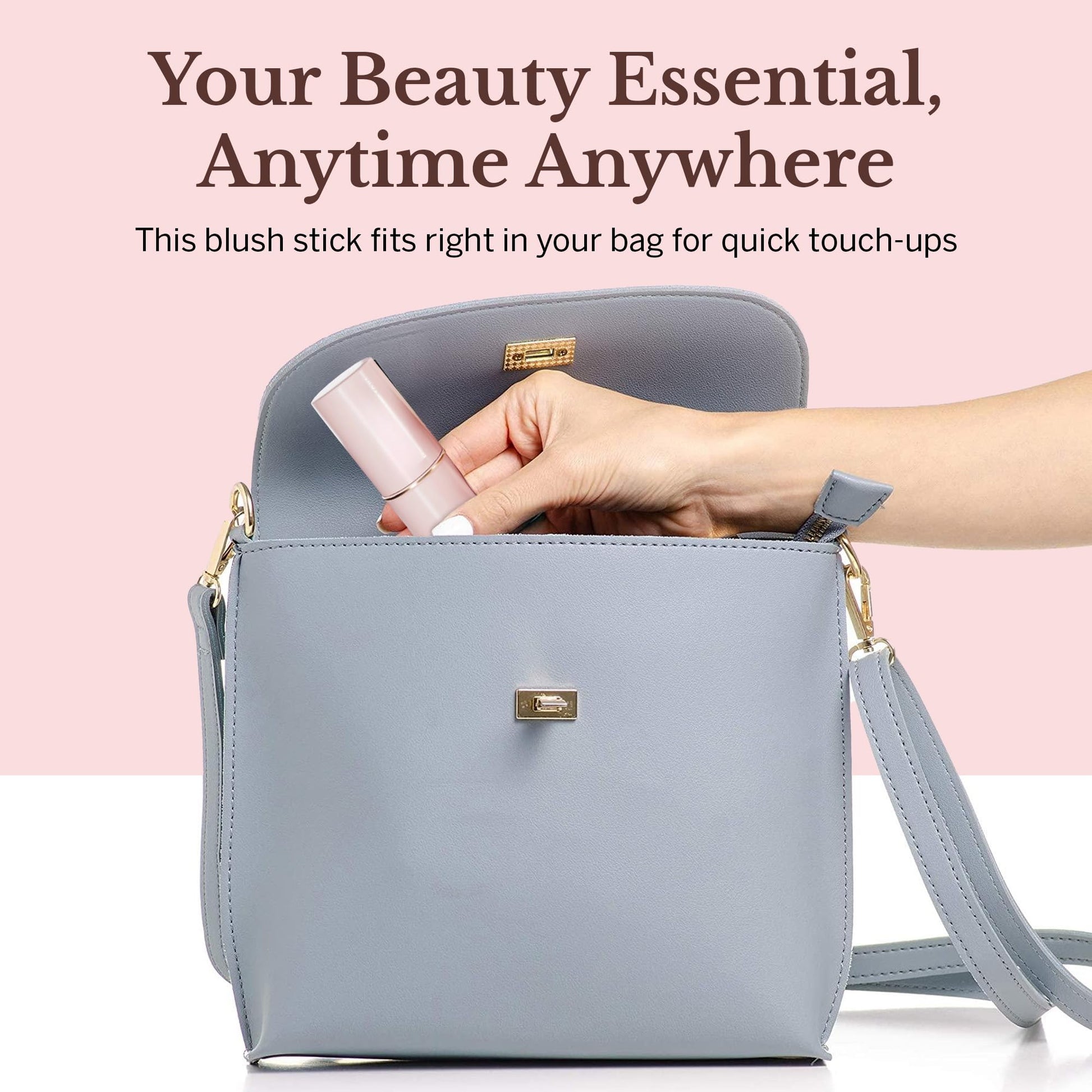 BeautiHome Blush Stick for Cheeks & Lips Multistick Cream Blush- Easy to Apply & Blend- Infused with Nourishing Ingredients for your Skin Compact Travel Size Makeup (Misty Rose, Small) BeautiHomeBuy Supplements Australia
