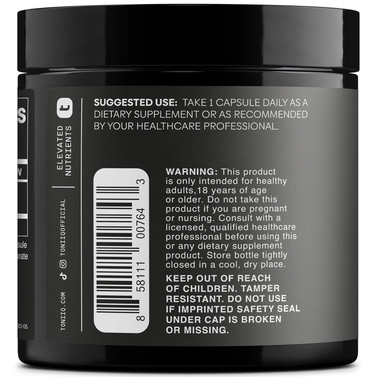 Toniiq 99%+ 20mg Supplement - Ultra High Purity PQQ 20mg Concentrated Formula - PQQ 20 mg 120 Capsules - Pyrroloquinoline Quinone Supplement - 1 Capsule Serving - Vegetarian Capsules Toniiq buy supplements Au