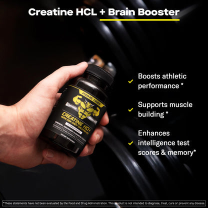 Prime Labs Creatine HCl Capsules - with CON-CRĒT®, Rhodiola Root Extract, & L-Theanine - Muscle Support, Endurance, Cognitive Function - for Men & Women - 60 Pills Prime LabsBuy Supplements Australia