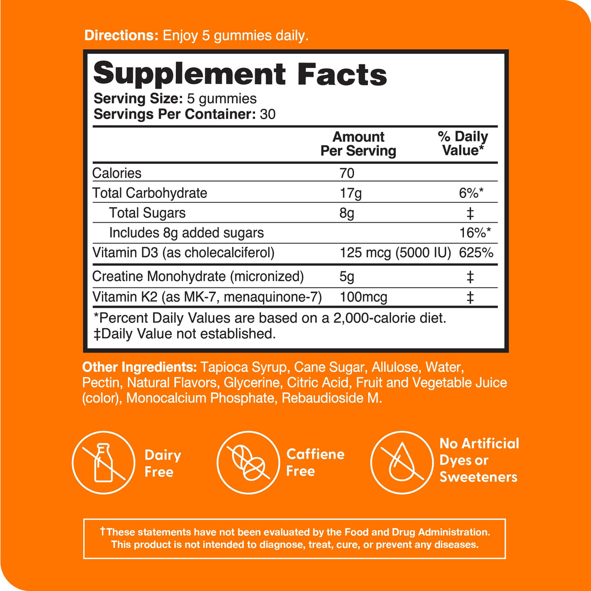Zena Nutrition Creatine Gummies with D3 & K2, Creatine Monohydrate for Men and Women, Supports Bone, Muscle, & Cognitive Health, Gummy Workout Supplement, Watermelon Flavor, 150ct, 30 Daily Servings Zena NutritionBuy Supplements Australia