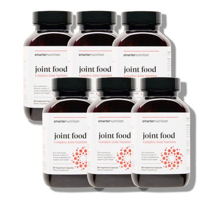 SMARTERNUTRITION Joint Food - Whole-Food Joint Supplement to Support Lubrication & Mobility - Formulated with Collagen Type II, MSM, Vitamin C, Turmeric, Bromelain - 6 Pack[180-Day Supply] SMARTERNUTRITIONBuy Supplements Australia