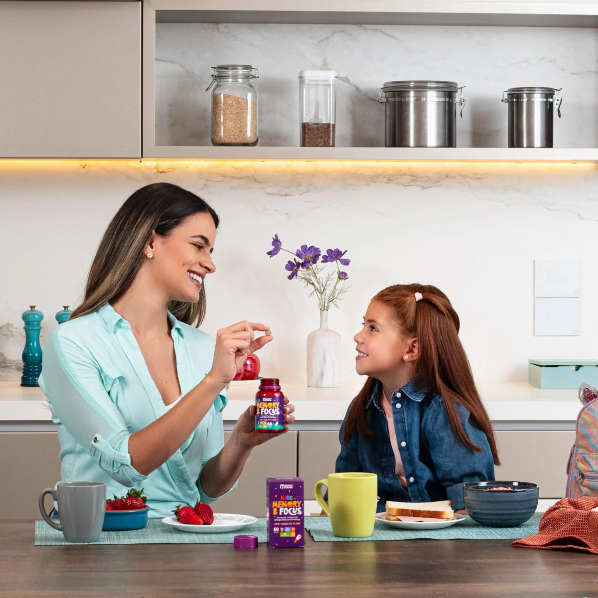 Chewable Chocolate Kids Multivitamin with Probiotic, Vitamin C, Ginkgo Nut, Colostrum, Moringa - Kids Vitamins Immune Support MOMMY HANABuy Supplements Australia