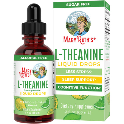 MaryRuth's L Theanine 200mg Liquid Drops | Mood Support for Adults & Kids | Focus Supplement | Natural Sleep Support | Vegan | Non-GMO | Gluten Free | 30 Servings MARYRUTH'S buy supplements Au