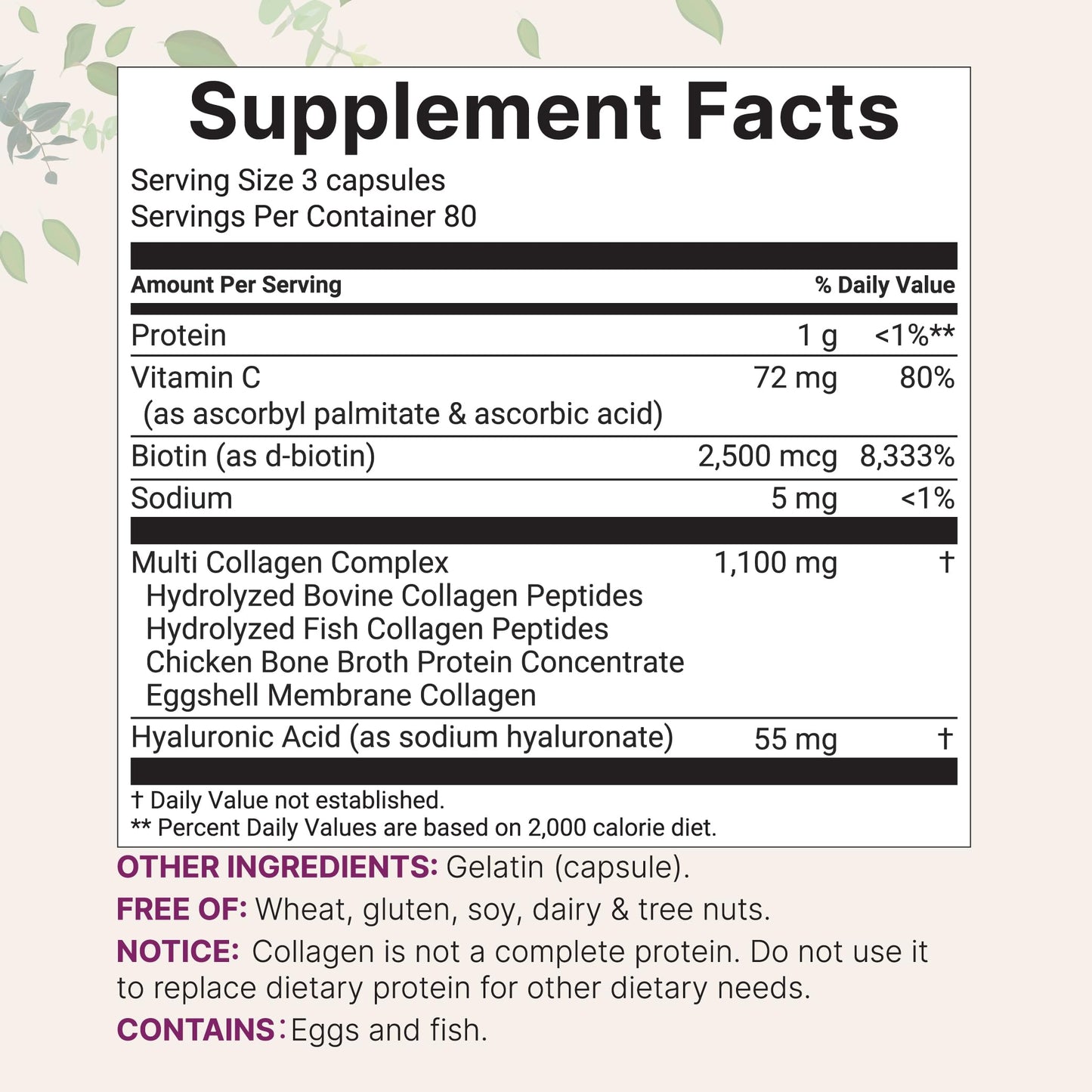 Micro Ingredients 2 Pack Multi Collagen Pills for Women & Men, 480 Capsules | Type I, II, III, V, X | Hydrolyzed Protein Peptides with Biotin, Hyaluronic Acid, & Vitamin C | Keto & Paleo Friendly Micro Ingredients buy supplements Au