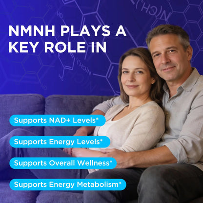 Oneoo NMNH Supplement with NAD Supplement Maximum Potency with Resveratrol & Pterostilbene, CoQ10 & Black Pepper, for Cellular Energy, Anti-Aging Support, Sirtuin Activation & Methylation Support, 120 OneooBuy Supplements Australia
