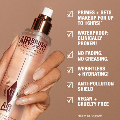 Charlotte Tilbury Airbrush Flawless Setting Spray - Ultra-Fine Hydrating Mist to Prime