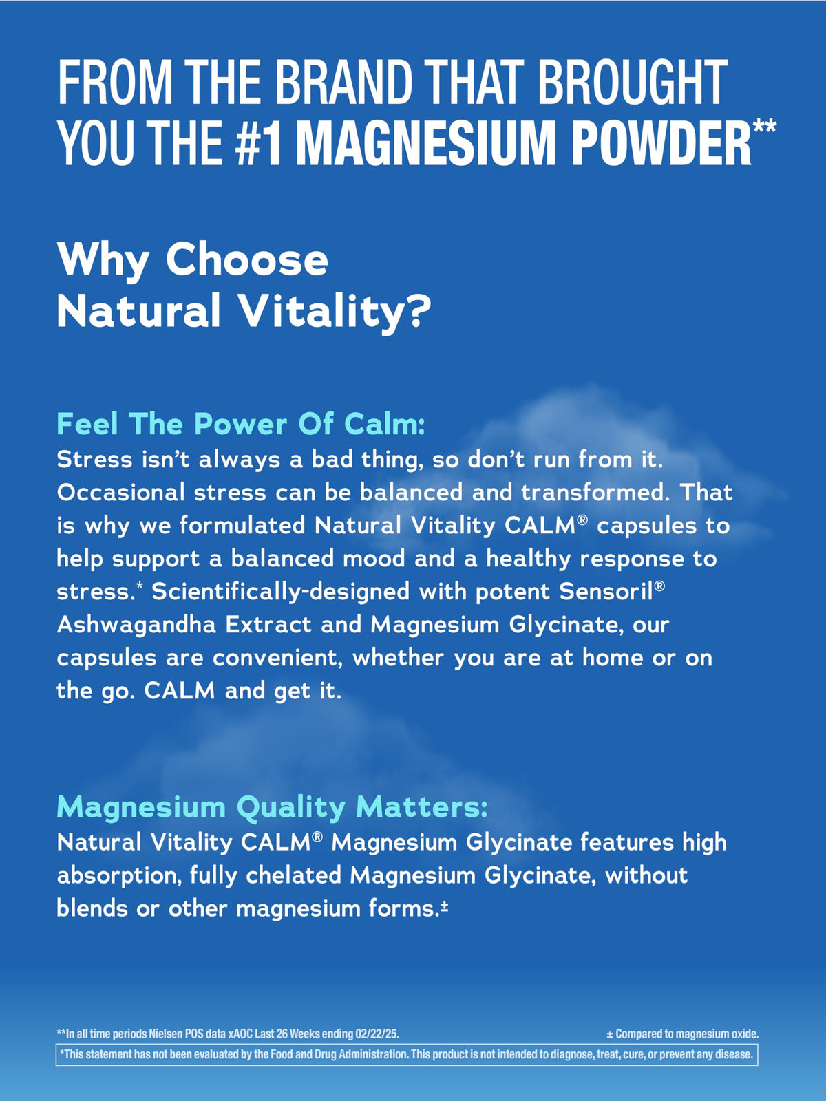 Natural Vitality Calm Ashwagandha + Magnesium Glycinate Capsules | Support for Occasional Stress & Anxiety | Gluten Free Supplement | 90 Count Natural VitalityBuy Supplements Australia