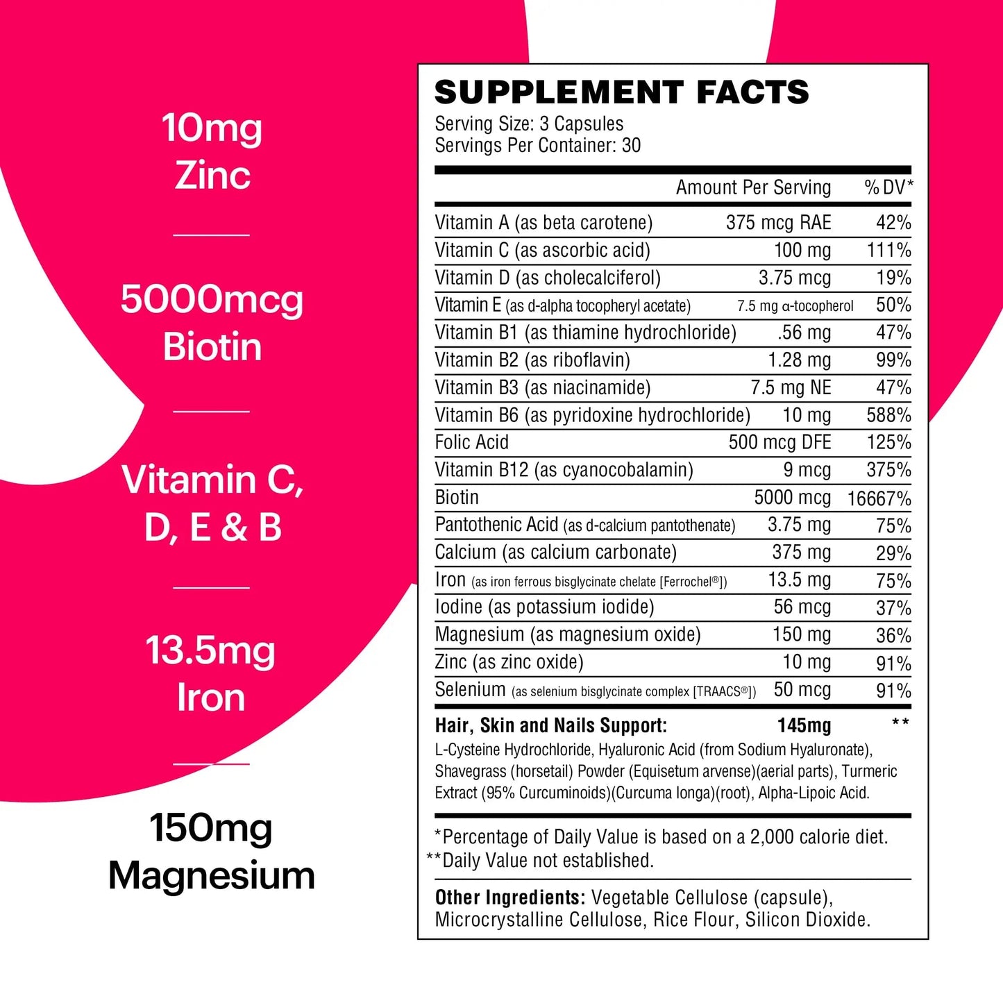 Wellthy Her Women's Daily Vegan Multivitamin for Women, Natural Ingredients for Healthy Hair, Skin, & Nails with Essential Micronutrients (30 Day) Wellthy