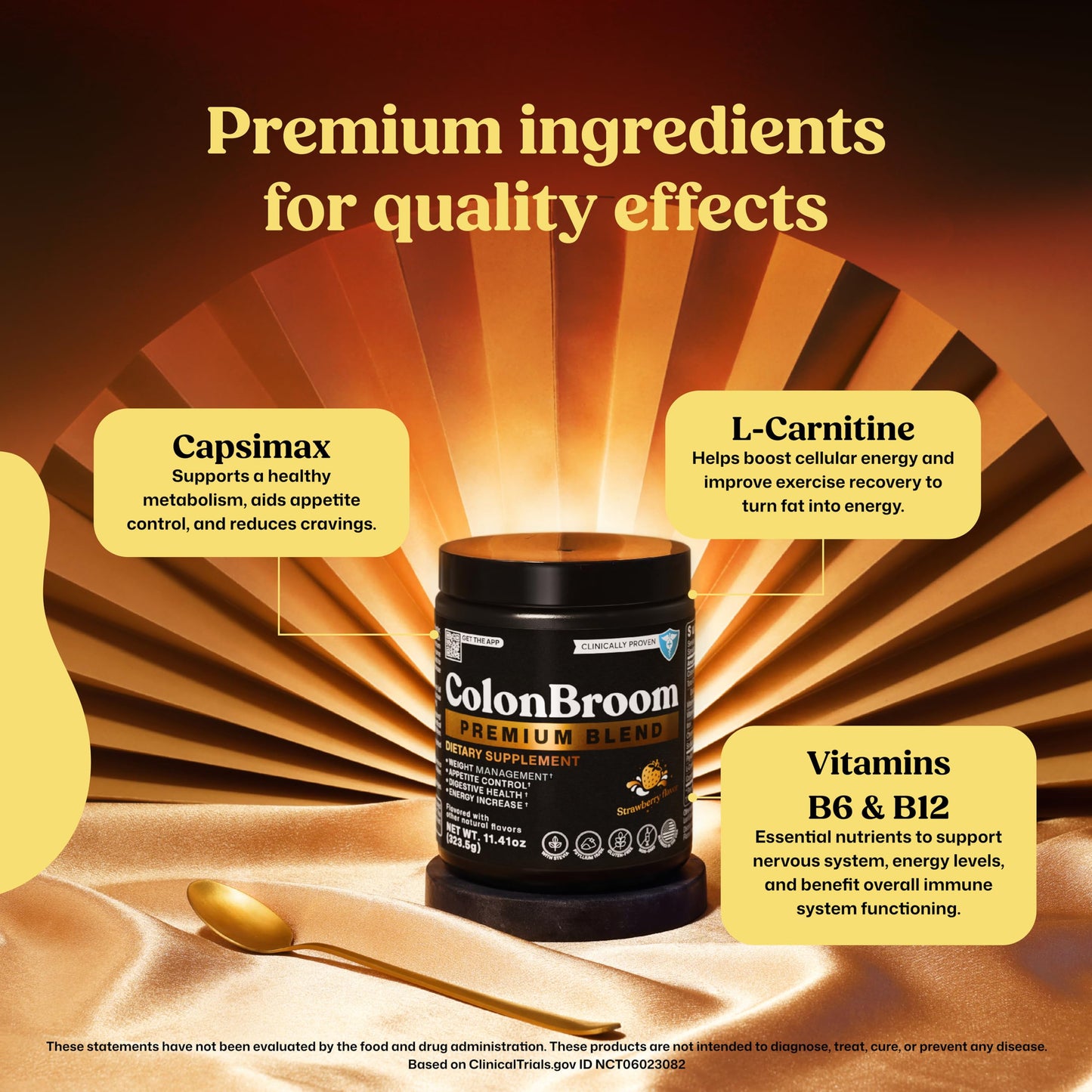 ColonBroom Premium Weight Management Supplement (Strawberry) - Colon Broom Psyllium Husk Fiber Powder Drink - Gluten Free, Non-GMO Colon Cleanse for Bloating Relief & Gut Health, 200 Servings ColonBroomBuy Supplements Australia