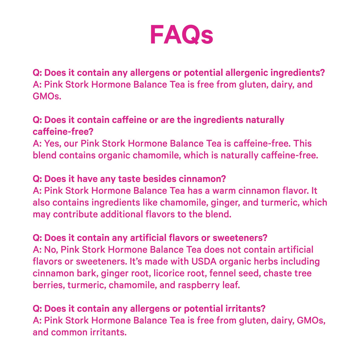 Pink Stork Hormone Balance Tea for Women – Red Raspberry Leaf & Chasteberry (Vitex) – Organic Herbal Tea for PMS, Menstrual Cycle & Perimenopause Support – Caffeine-Free Cinnamon Blend – 30 Cups Pink StorkBuy Supplements Australia