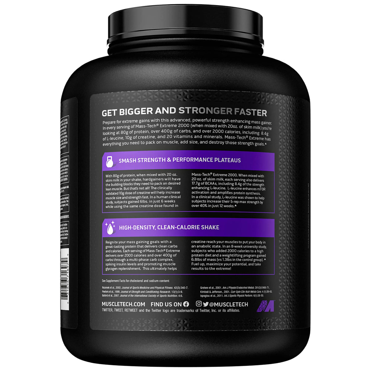 Muscletech Mass Gainer Mass-Tech Extreme 2000, Muscle Builder Whey Protein Powder MuscleTechBuy Supplements Australia