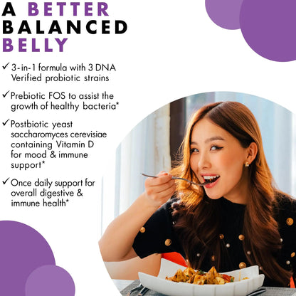BlueBonnet Nutrition Pre Pro Post Probiotic 30 Billion CFU^ Shelf Stable – for Women & Men Digestion, Gut, Mood, Immune* - Free of Dairy, Gluten & Soy - Non-GMO - 30 Vegetable Capsules, 30 Servings BlueBonnetBuy Supplements Australia