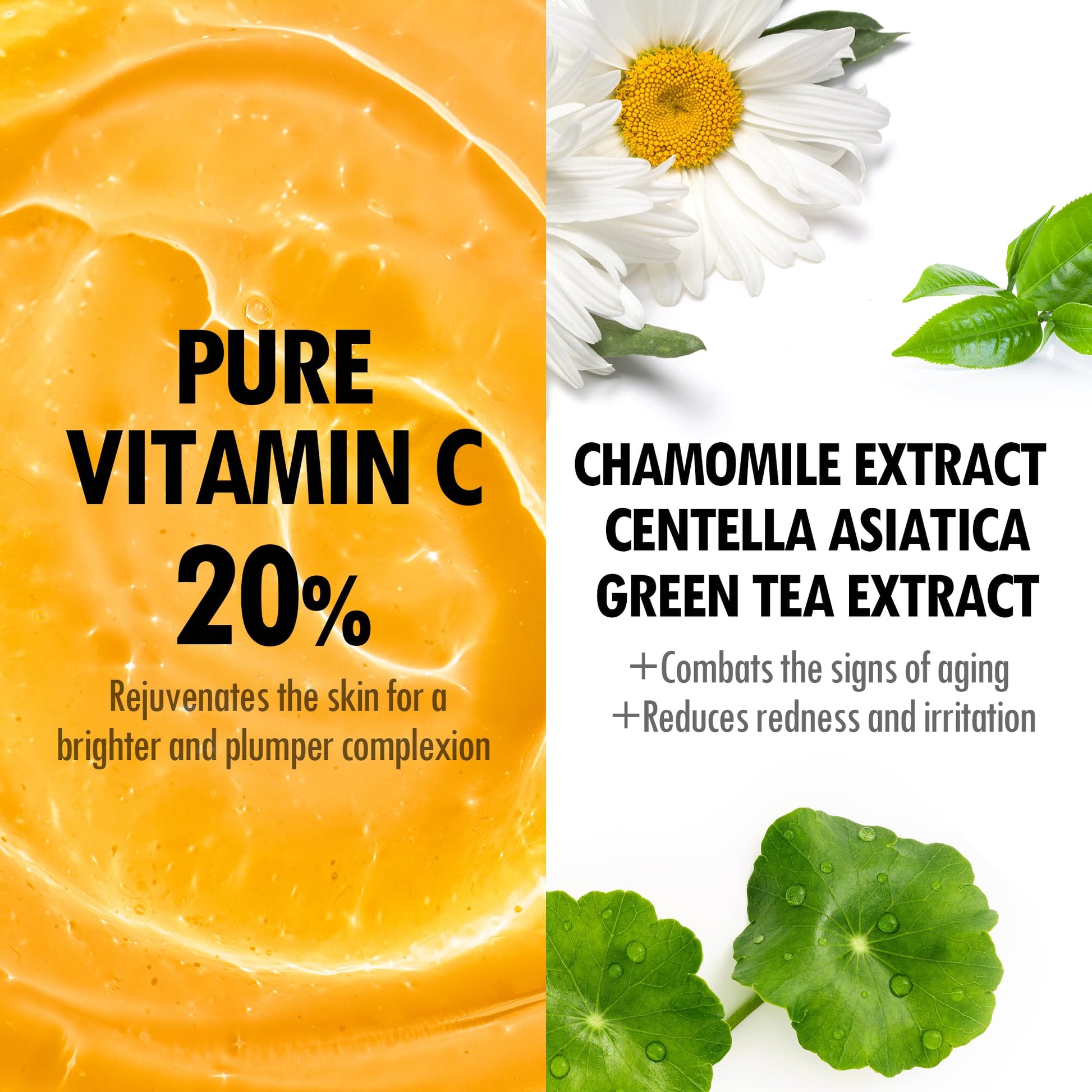 VEGREEN 20% Pure Vitamin C Ampoule for Face - Waterless Pure L-Ascorbic Acid & Chamomile for Sensitive Skin, Dark Spot Corrector, Brightening & Anti-Aging Korean Glass Skin Essence, 1.01 fl oz VEGREEN buy supplements Au