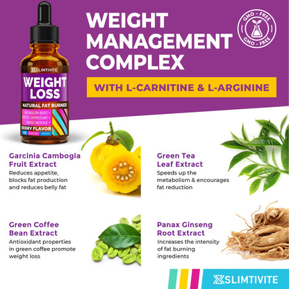 Slimtivite Weight Loss Drops - Diet Fat Effective Appetite Suppressant & Metabolism A.VogelBuy Supplements Australia