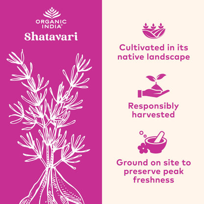 ORGANIC INDIA Shatavari Herbal Supplement - Supports Hormonal Balance, Immune and Inflammatory Response, Vegan, Gluten-Free, USDA Organic, Supports Reproductive Health - 90 Capsules ORGANIC INDIABuy Supplements Australia
