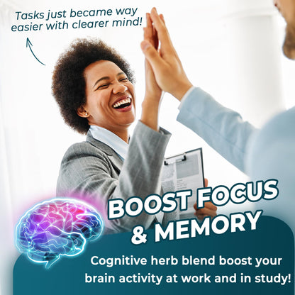 11-IN-1 Brain Supplement for Memory and Focus with L-Tyrosine L-Theanine, Methylated B12 & B6, Lion's Mane Mushroom, Ginkgo Biloba, Bacopa Monnieri, Choline for Focus, Nootropic, Energy, 2Packs NEVISSBuy Supplements Australia