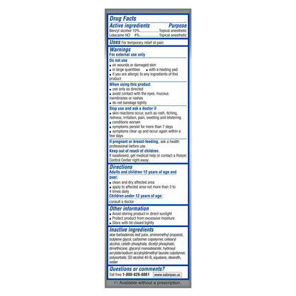 Salonpas Lidocaine Plus Pain Relieving Cream, 3 Ounce Tube SalonpasBuy Supplements Australia