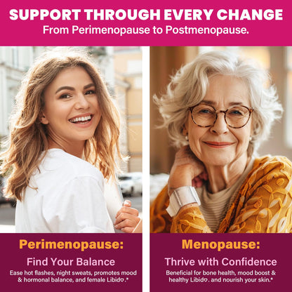 Menopause Supplements for Women, 10-in-1 Hormone Balance for Women, with Red Clover, Korean Ginseng, Shatavari - Menopause & Libisoothe Powder for Desire, Hot Flashes, Night Sweats & Mood - 5.3 Oz XandoriBuy Supplements Australia