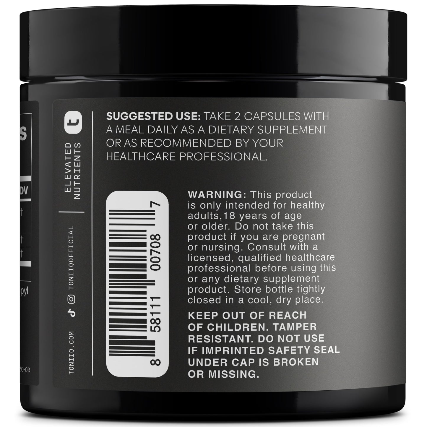 Toniiq Triple-Strength 600mg Rhodiola Rosea - 120 Capsules - 5% Salidroside Concentrated Extract - Highly Purified and Bioavailable Toniiq buy supplements Au