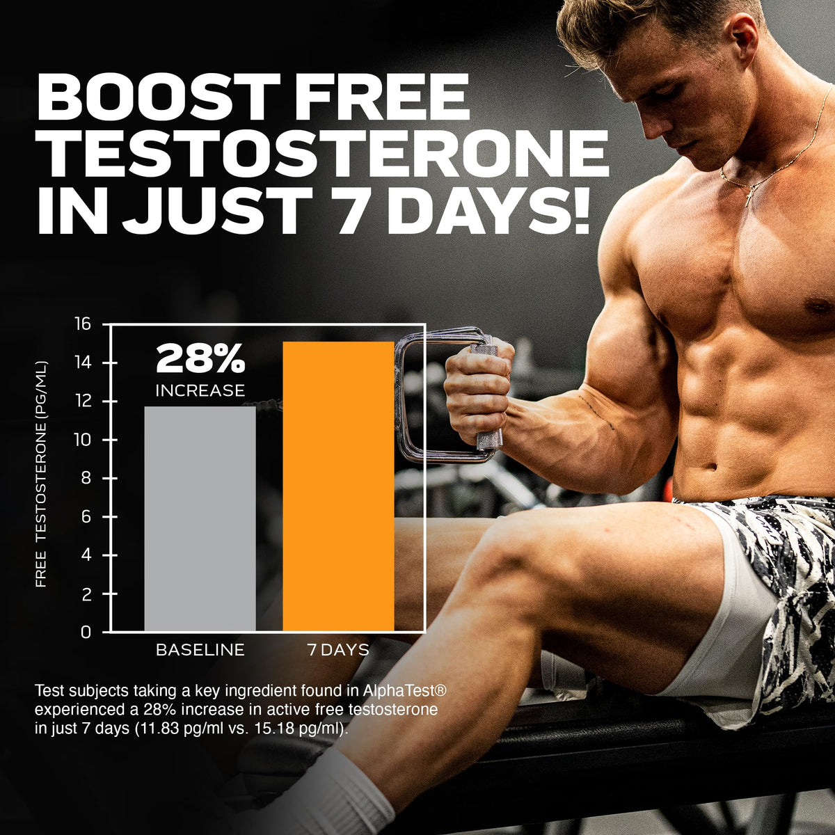 Testosterone Booster for Men, MuscleTech AlphaTest, Tribulus Terrestris & Boron Suppleme MuscleTechBuy Supplements Australia