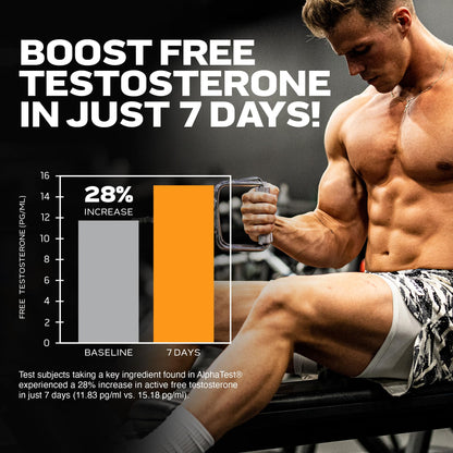 Testosterone Booster for Men, MuscleTech AlphaTest, Tribulus Terrestris & Boron Suppleme MuscleTechBuy Supplements Australia