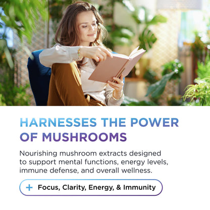 DR. EMIL NUTRITION 10 Mushroom Supplement for Mental Clarity, Focus & Immune Support - Functional Mushroom Nootropic Supplement with Lions Mane Extract, Cordyceps, Turkey Tail & More DR. EMIL NUTRITIONBuy Supplements Australia