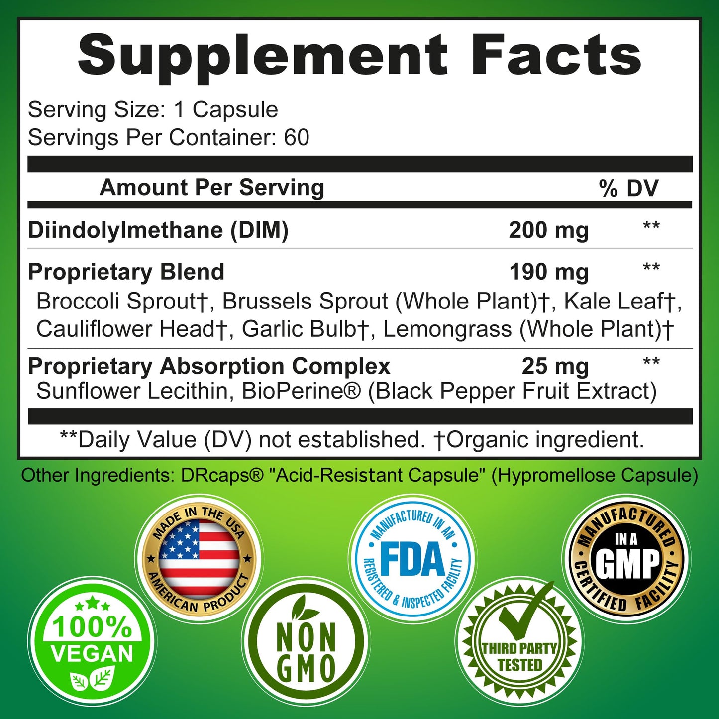 Optimal DIM 200mg Supplement for Women and Men - Made with Organic Whole Foods - Estrogen & Hormone Balance Support Diindolylmethane Complex - Maximum Absorption Delayed-Release Capsules - 60 Count SUPPLEMENTS STUDIOBuy Supplements Australia