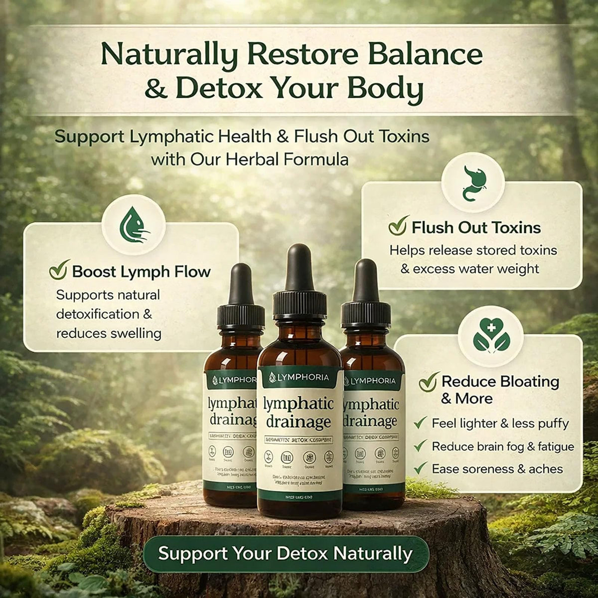 Lymphoria Lymphatic Drainage Wellness Drops, Natural Herbal Blend for Lymphatic System Support, Vegan & Non-GMO, 1 Fl Oz (1) Lymphoria Lymphatic buy supplements Au