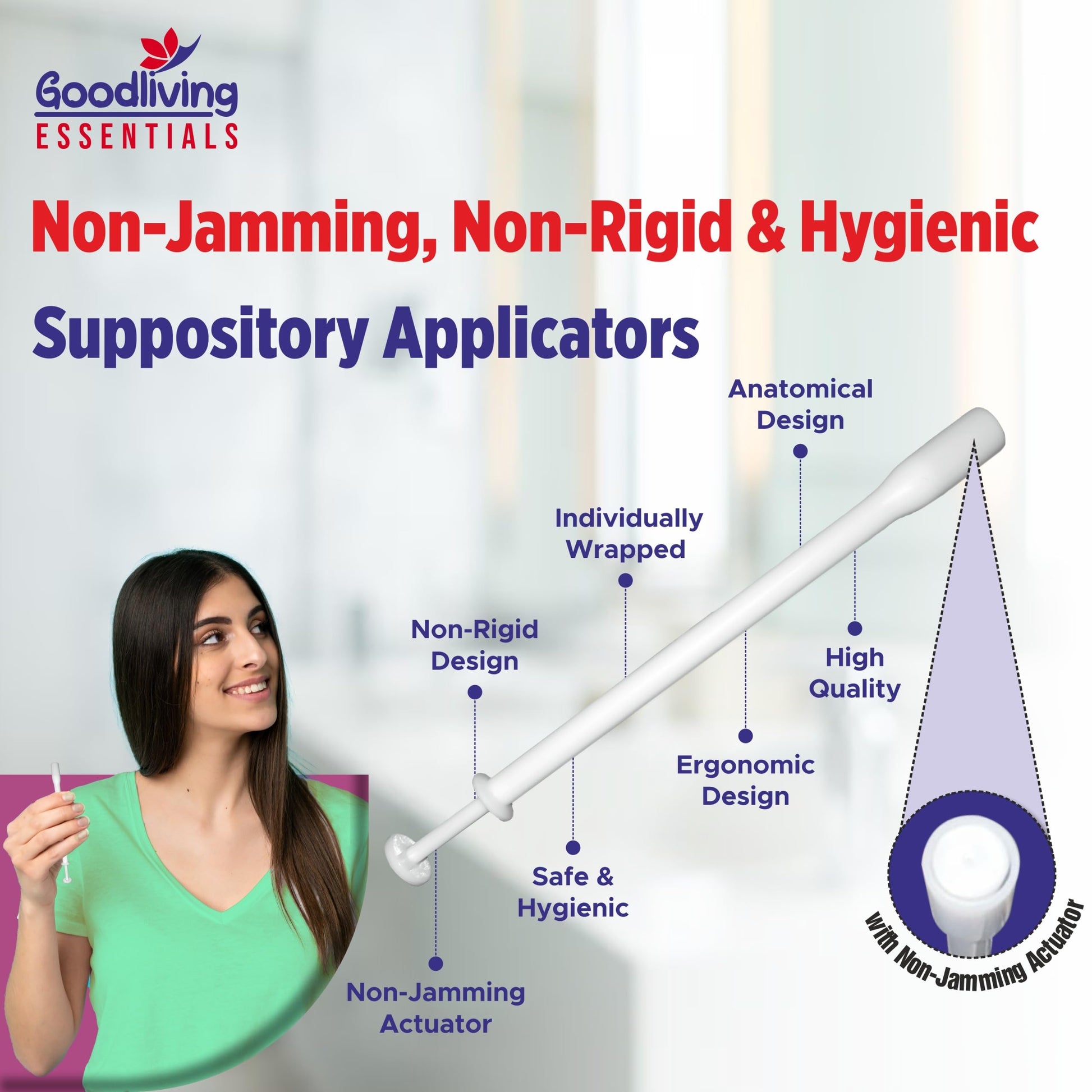 Suppository Applicators Mega Pack 30 Count Hygienic Inserter | Fits Suppositories Without Getting Stuck Inside With Our Innovative Pusher | Soft Tip, Smooth & Pain-Free Suppository Insertion Tool Goodliving EssentialsBuy Supplements Australia