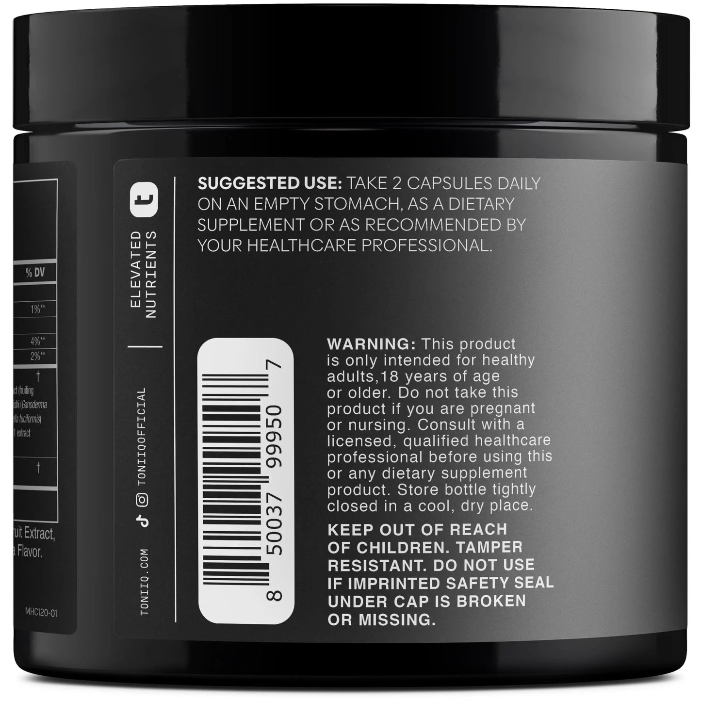 Toniiq 1300mg NAC - 4 Month Supply - Min. 98%+ Tested Purity - Ultra High Strength Bioavailable NAC Cysteine Supplement - 240 Vegetarian N Acetyl Cysteine Capsules -Lab Tested TQ Toniiq buy supplements Au