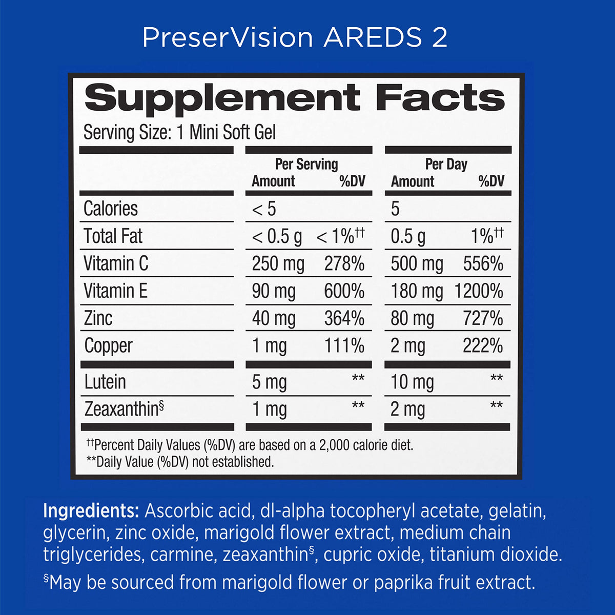 PreserVision AREDS 2 Eye Vitamin & Mineral Supplement, Contains Lutein PreserVisionBuy Supplements Australia