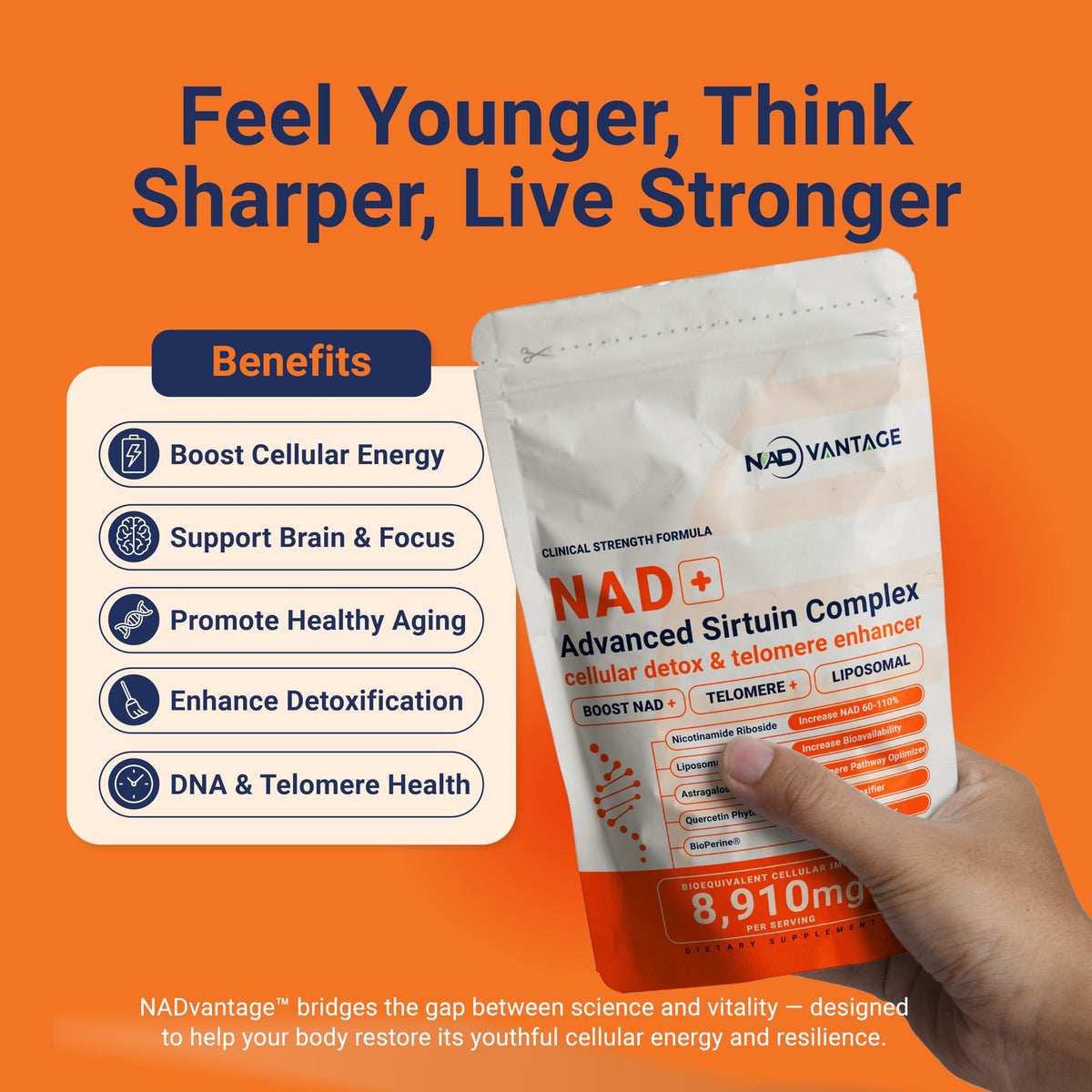Eternaroot NAD+ 5D Matrix - High Potency NAD Precursor - 1000mg Nicotinamide Riboside (NR) + Liposomal Resveratrol - Clean Vegan Formula - Cellular Energy & Immune Support EternarootBuy Supplements Australia