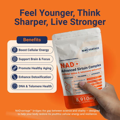 Eternaroot NAD+ 5D Matrix - High Potency NAD Precursor - 1000mg Nicotinamide Riboside (NR) + Liposomal Resveratrol - Clean Vegan Formula - Cellular Energy & Immune Support EternarootBuy Supplements Australia