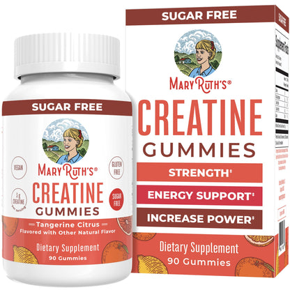 MaryRuth's Creatine Gummies | Creatine Monohydrate Gummies | 3g Creatine Per Serving | Creatine for Women & Men | Tangerine Citrus Flavor | Exercise | Workout | Sugar Free | Vegan | 90 Count MARYRUTH'SBuy Supplements Australia