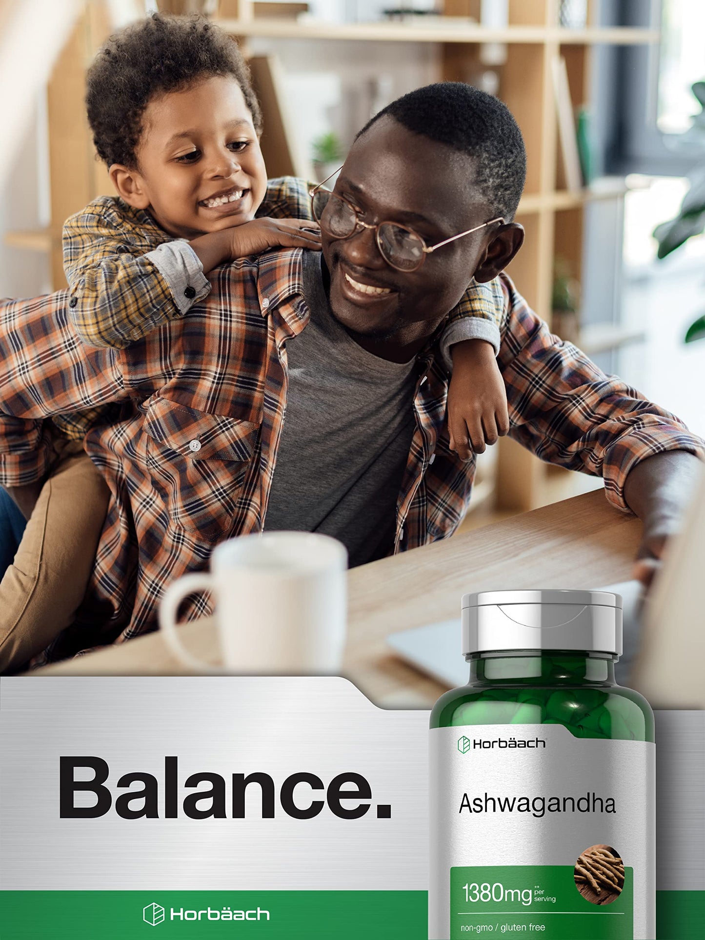 Horbäach Ashwagandha Root Supplement | 180 Capsules | for Women and Men | Herbal Extract | Non-GMO, Gluten Free HorbäachBuy Supplements Australia