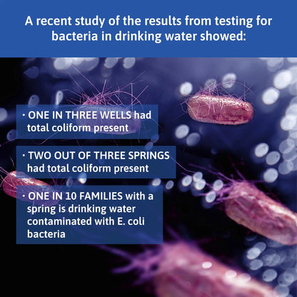 Exploro® Bacteria Water Test Kit, Pond Water Test Kit, Pool Water Testing Kit, Water Testing Kits for Drinking Water for Coliform (E. coli), EPA Approved Pool Test Kit (1 Pack) ExploroBuy Supplements Australia