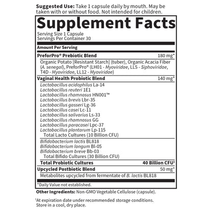 Garden of Life, Femini Ph Daily Care Probiotic Capsule, 30 Count Garden of LifeBuy Supplements Australia