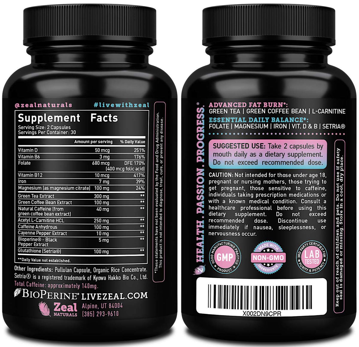 Zeal Naturals Weight Loss Support for Women + Daily Balance Vitamins (Iron, Vitamin D, Setria®, Folate) Premium Diet Support Pills for Women+ Multivitamin and Hormone Support Zeal NaturalsBuy Supplements Australia