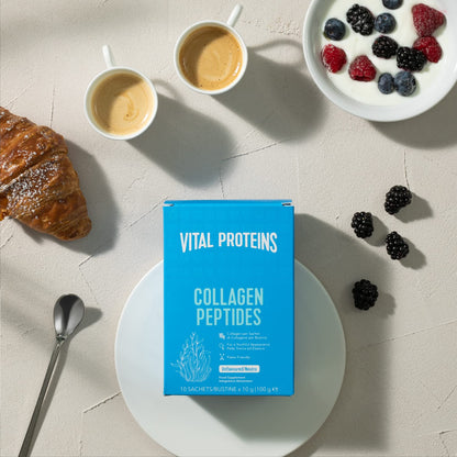 Vital Proteins Collagen Peptides Powder Supplement Travel Packs Unflavored Skin Hair NAI Joint Health 10g per Serving 10 Packets(10ct per Box) VITAL PROTEINSBuy Supplements Australia