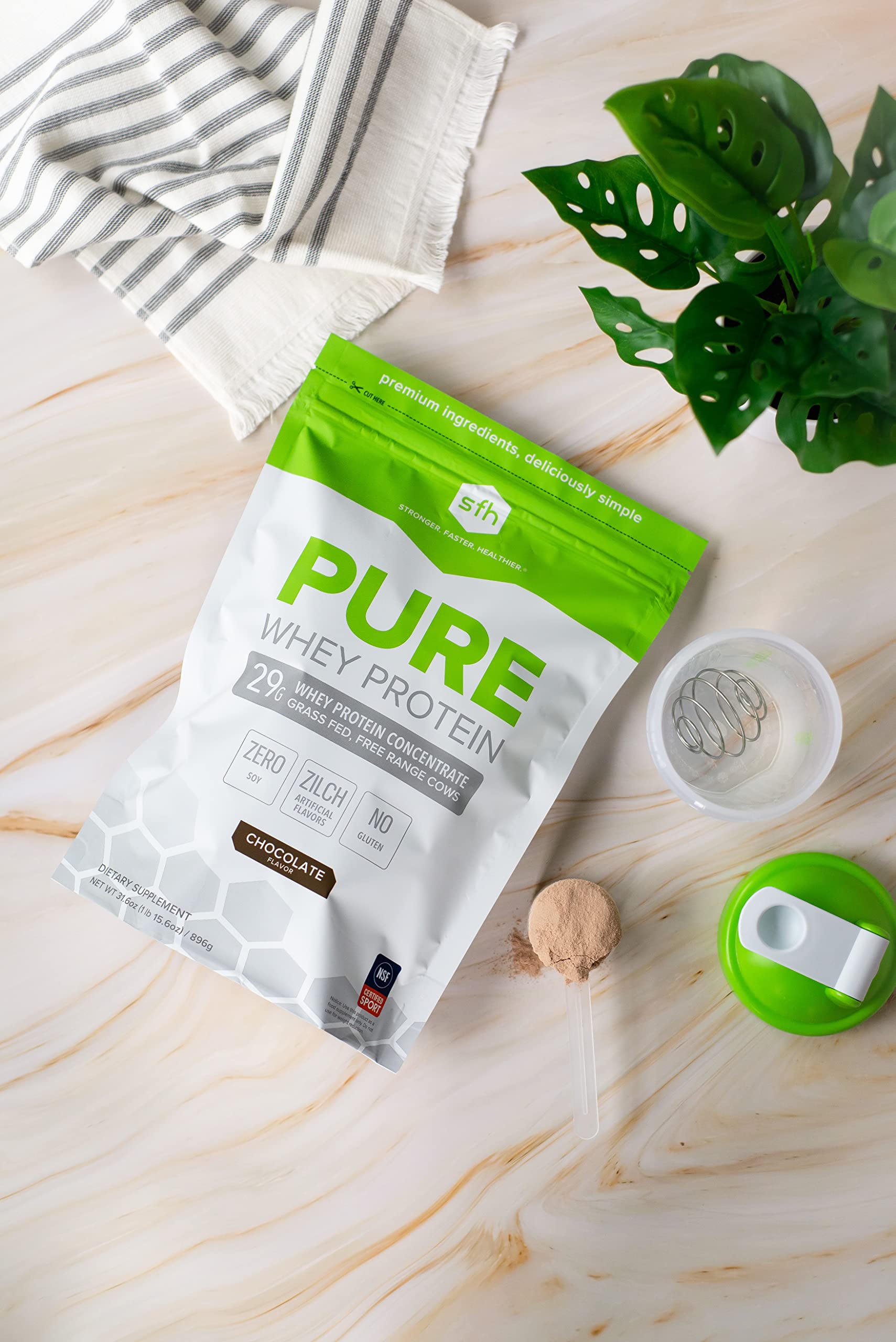 SFH Pure Whey Protein Powder (Chocolate) Best Tasting 100% Grass Fed Whey SFHBuy Supplements Australia