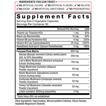 Forebrain Focus Brain Booster, Brain Supplement to Boost Clarity & Concentration, Improve Memory & Sharpness & Productivity, Nootropic Brain Support Supplement, Force Factor, 120 Capsules, Black Force FactorBuy Supplements Australia