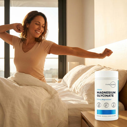 Type Zero Magnesium Glycinate (210mg | 180 Capsules) Pure, Non-GMO, Gluten Free, Natural High Absorption Magnesium Supplement Type ZeroBuy Supplements Australia