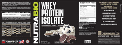 NutraBio Whey Protein Isolate Supplement – 25g of Protein Per Scoop with Complete NutraBioBuy Supplements Australia