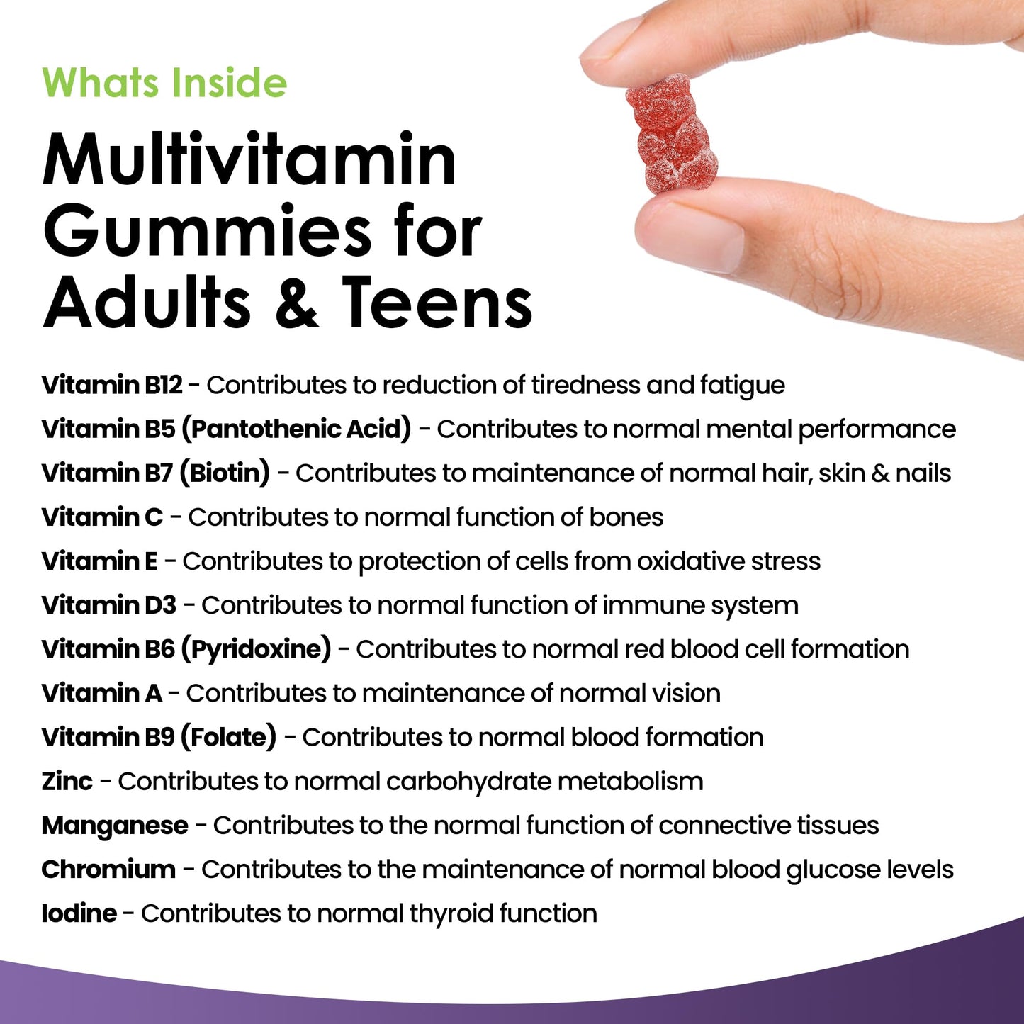 Multivitamin Gummies High Strength for Men Women - Vegetarian +14 Essential Vitamins NEW LEAF PRODUCTSBuy Supplements Australia