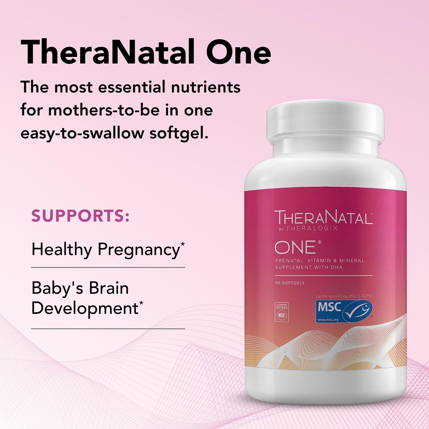 Theralogix TheraNatal One Prenatal Vitamin - 90-Day Supply - Prenatal Multivitamin TheralogixBuy Supplements Australia