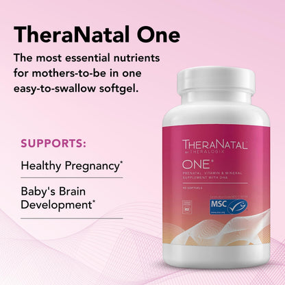 Theralogix TheraNatal One Prenatal Vitamin - 90-Day Supply - Prenatal Multivitamin TheralogixBuy Supplements Australia